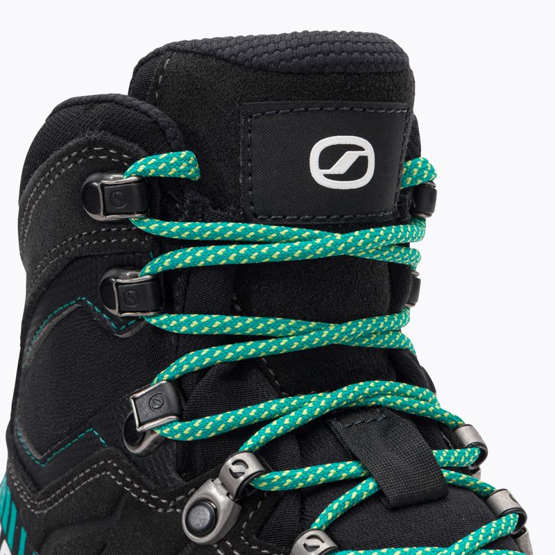 Stivali da trekking da donna SCARPA Mescalito TRK GTX antracite scuro/verde tropicale 9
