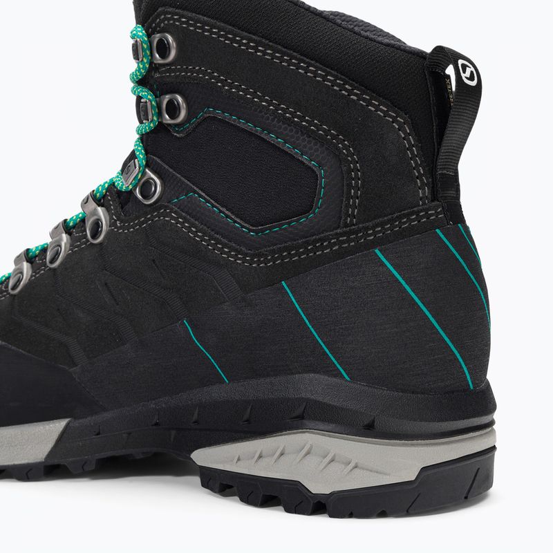 Stivali da trekking da donna SCARPA Mescalito TRK GTX antracite scuro/verde tropicale 10