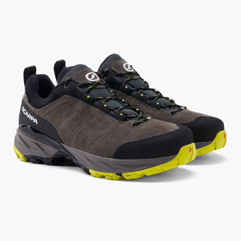Scarponi da trekking da uomo SCARPA Rush Trail GTX titanio/lime 5