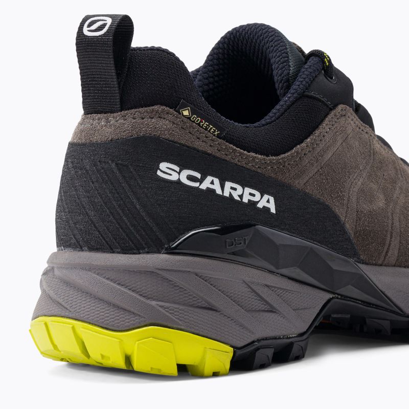 Scarponi da trekking da uomo SCARPA Rush Trail GTX titanio/lime 7
