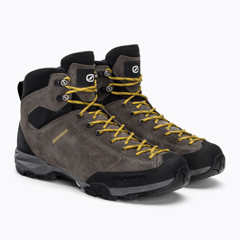 Scarponi da trekking da uomo SCARPA Mojito Hike GTX titanio/senape 4
