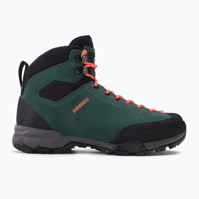 Stivali da trekking da donna SCARPA Mojito Hike GTX verde botanico/arancio 2