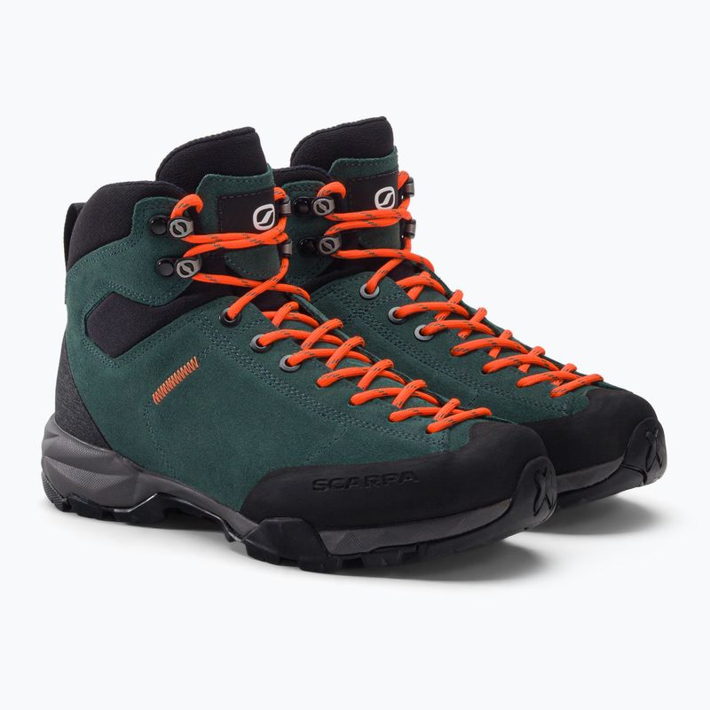 Stivali da trekking da donna SCARPA Mojito Hike GTX verde botanico/arancio 5
