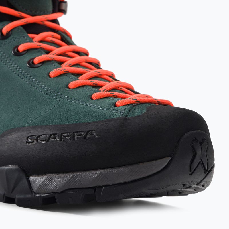 Stivali da trekking da donna SCARPA Mojito Hike GTX verde botanico/arancio 7