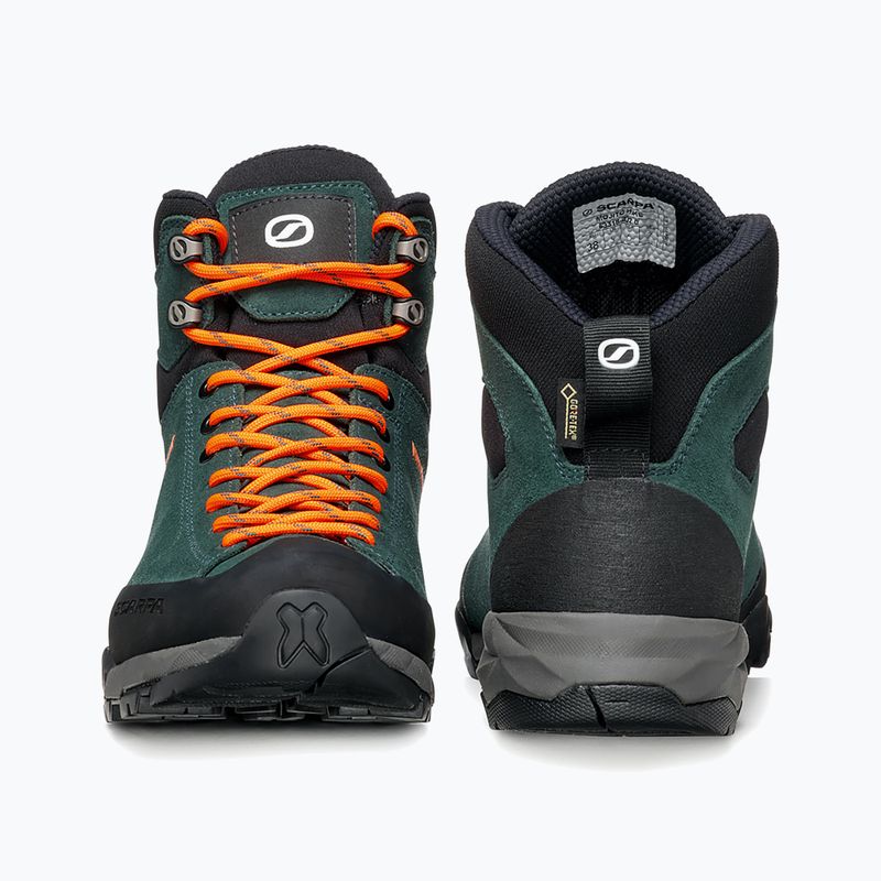 Stivali da trekking da donna SCARPA Mojito Hike GTX verde botanico/arancio 12