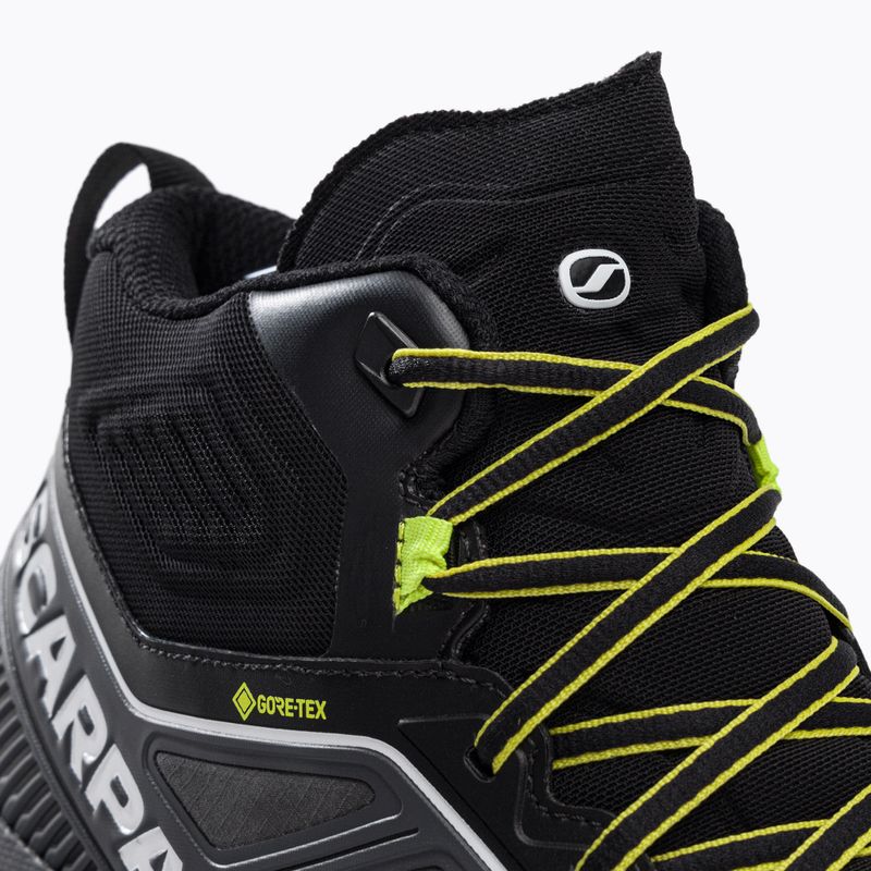 Scarponi da trekking da uomo SCARPA Rapid Mid GTX antracite/acid lime 9