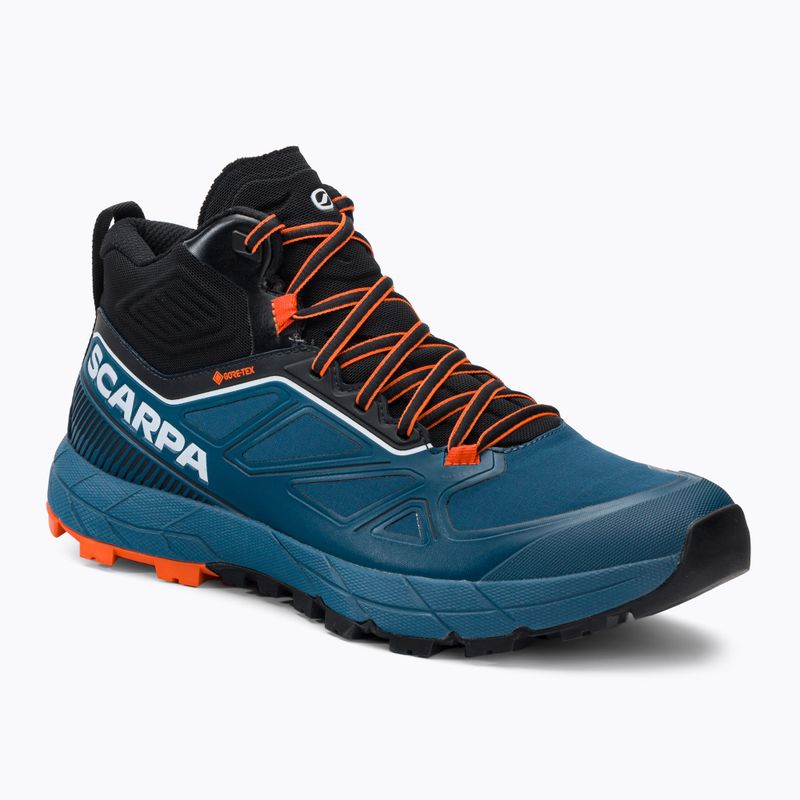 Scarponi da trekking da uomo SCARPA Rapid Mid GTX blu cosmico/arancio