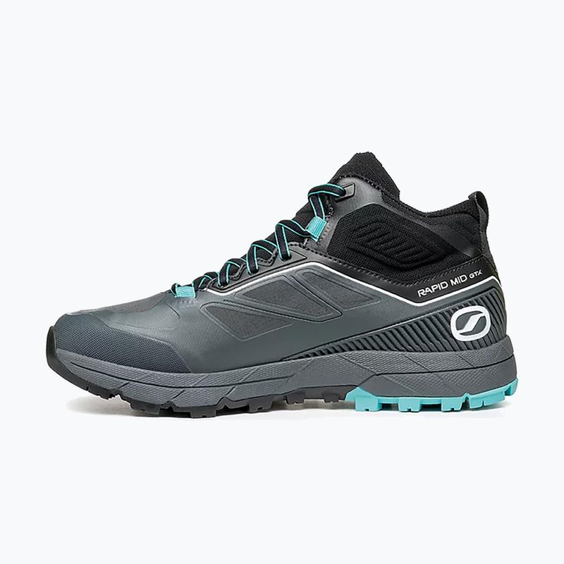 Stivali da trekking da donna SCARPA Rapid Mid GTX antracite/turchese 13