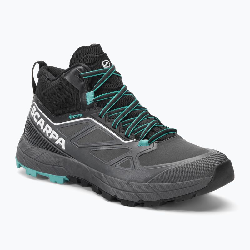 Stivali da trekking da donna SCARPA Rapid Mid GTX antracite/turchese