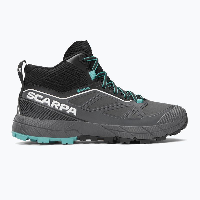 Stivali da trekking da donna SCARPA Rapid Mid GTX antracite/turchese 2