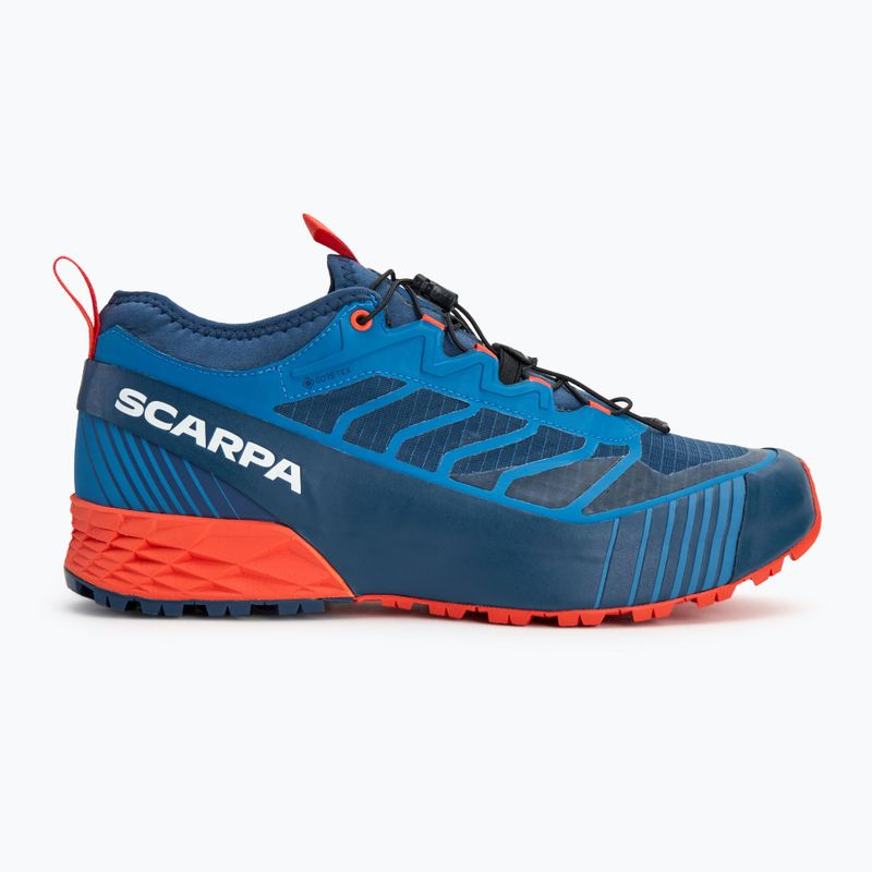 Scarpe da corsa da uomo SCARPA Ribelle Run GTX blu/arancio piccante 2