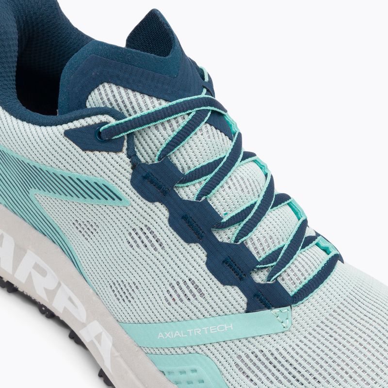 Scarpe da corsa SCARPA Spin Planet da donna, colore blu acqua/nilo 8