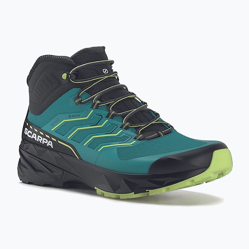 Scarponi da trekking da donna SCARPA Rush 2 Mid GTX blu baltico / lime solare 7