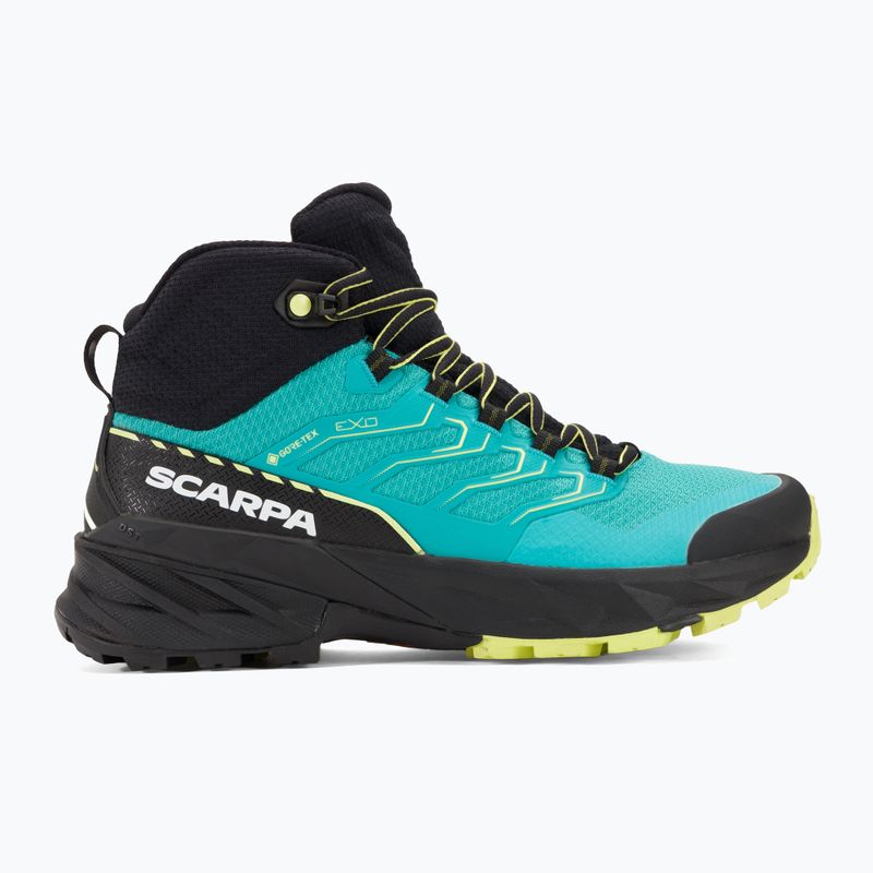 Scarponi da trekking da donna SCARPA Rush 2 Mid GTX blu baltico / lime solare 2