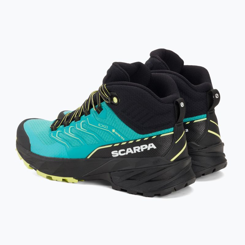 Scarponi da trekking da donna SCARPA Rush 2 Mid GTX blu baltico / lime solare 3