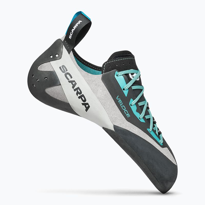 Scarpe da arrampicata da donna SCARPA Veloce L grigio chiaro/maldive