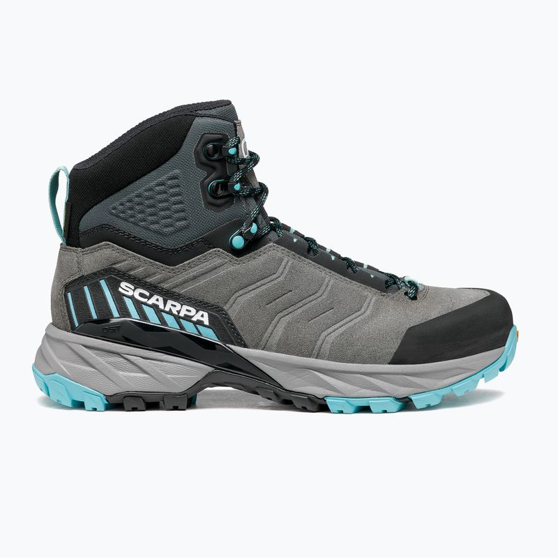 Scarponi da trekking da donna SCARPA Rush TRK GTX grigio scuro/acqua 9