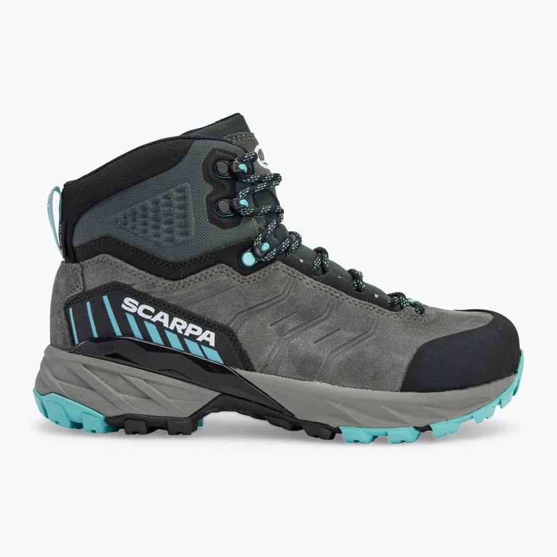 Scarponi da trekking da donna SCARPA Rush TRK GTX grigio scuro/acqua 2