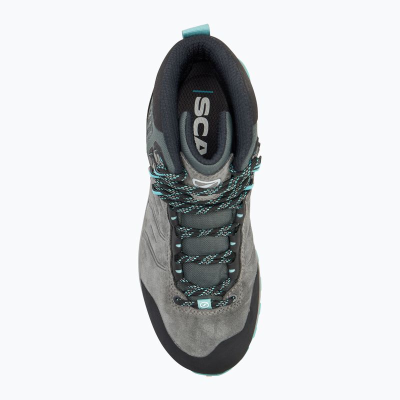 Scarponi da trekking da donna SCARPA Rush TRK GTX grigio scuro/acqua 5