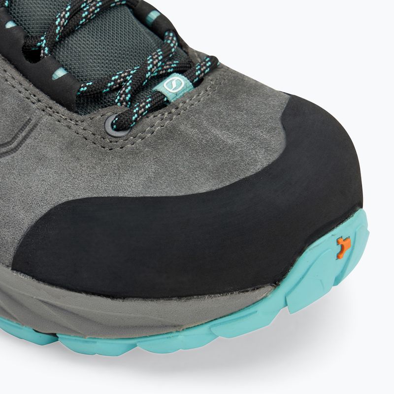 Scarponi da trekking da donna SCARPA Rush TRK GTX grigio scuro/acqua 7