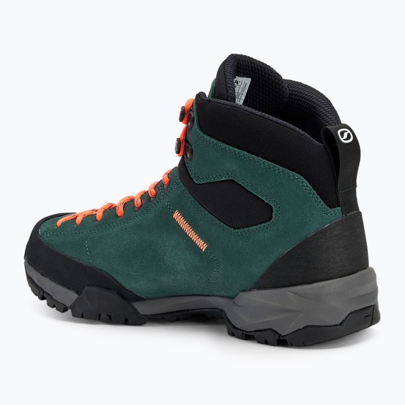 Scarpe da trekking da donna SCARPA Mojito Hike GTX verde botanico/arancio pop 3