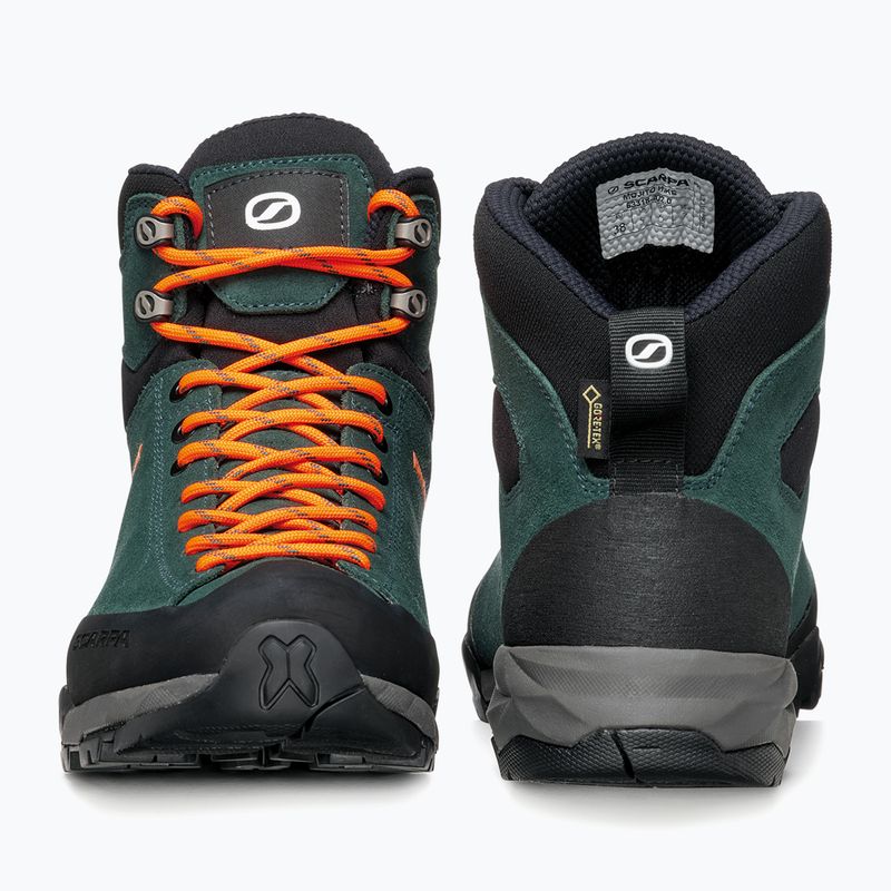 Scarpe da trekking da donna SCARPA Mojito Hike GTX verde botanico/arancio pop 12