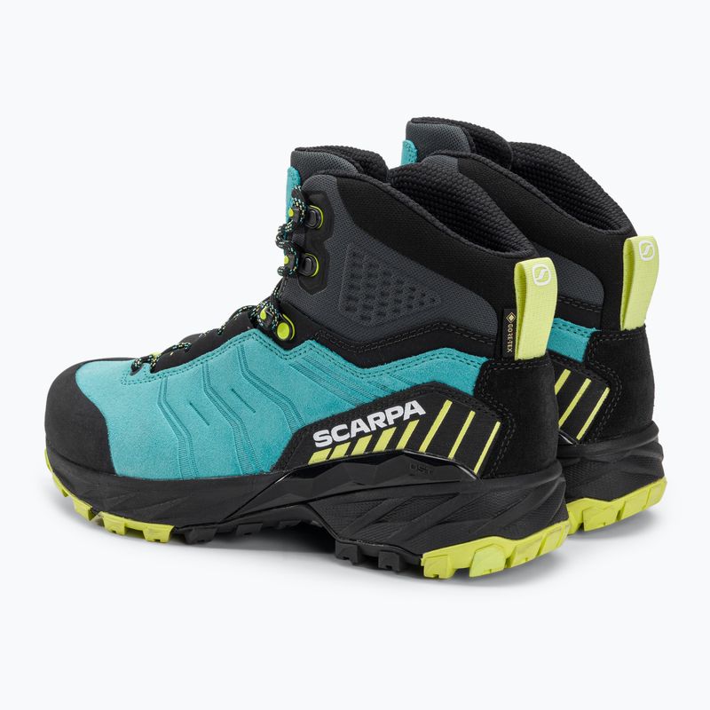 Scarponi da trekking da donna SCARPA Rush TRK GTX ceramica / lime solare 3