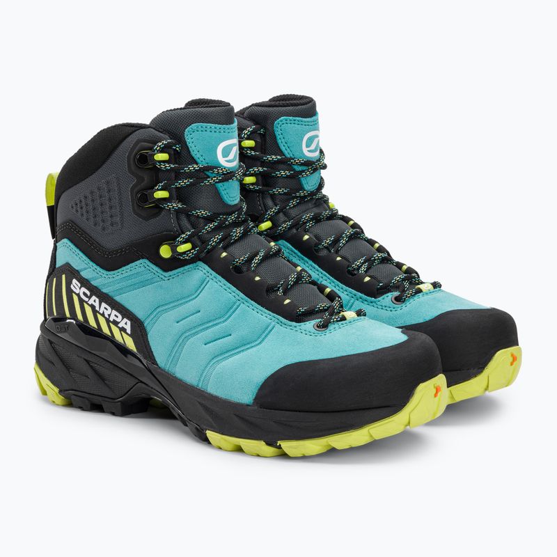 Scarponi da trekking da donna SCARPA Rush TRK GTX ceramica / lime solare 4