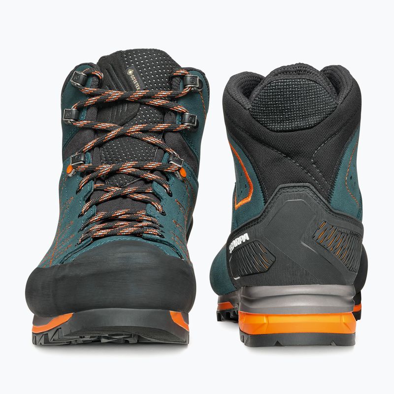 Scarpe da trekking da uomo SCARPA Zodiac TRK GTX petrol/rust orange 8