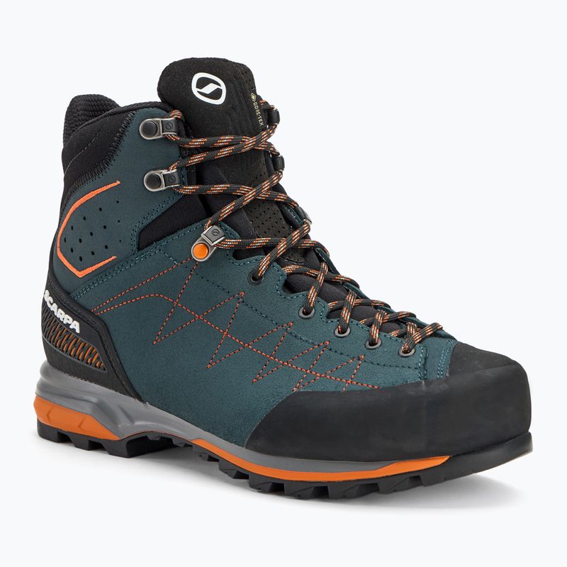 Scarpe da avvicinamento da uomo SCARPA Zodiac TRK GTX benzina/arancio ruggine