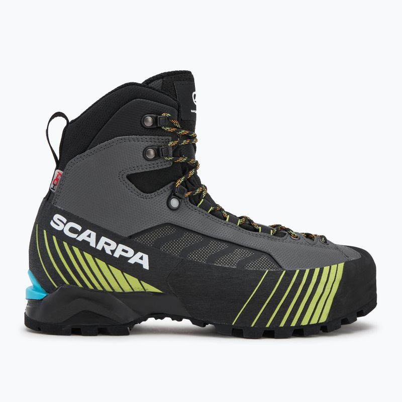 Scarponi alta montagna da uomo SCARPA Ribelle Lite HD grigio ferro / lime 2