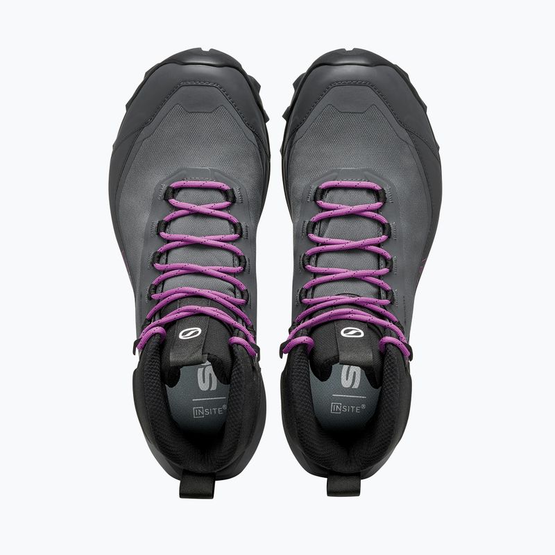 Scarpe da trekking donna SCARPA Ribelle Cross 2 Mid GTX dark gray/purple 5