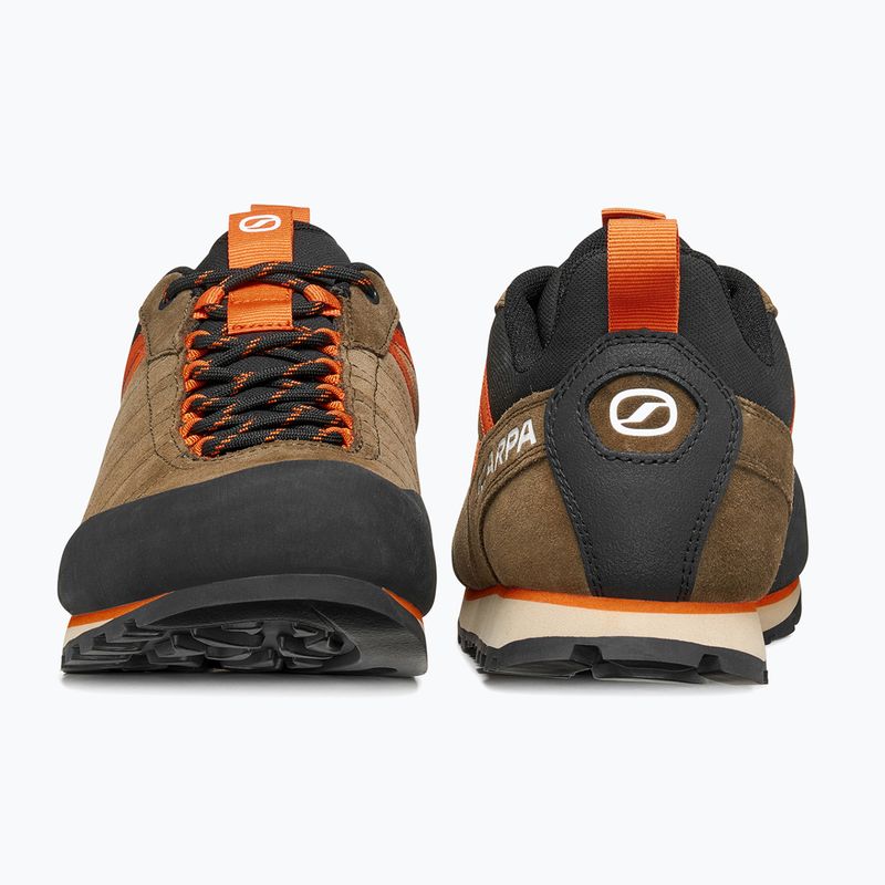 Scarpe da trekking uomo SCARPA Crux 2 caribou/rust orange 4