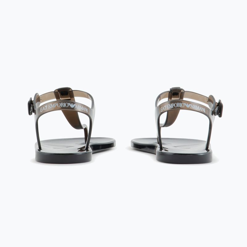 Sandali donna EA7 Emporio Armani Water Sports Jelly Graphic monogramma nero/ logo nero 3
