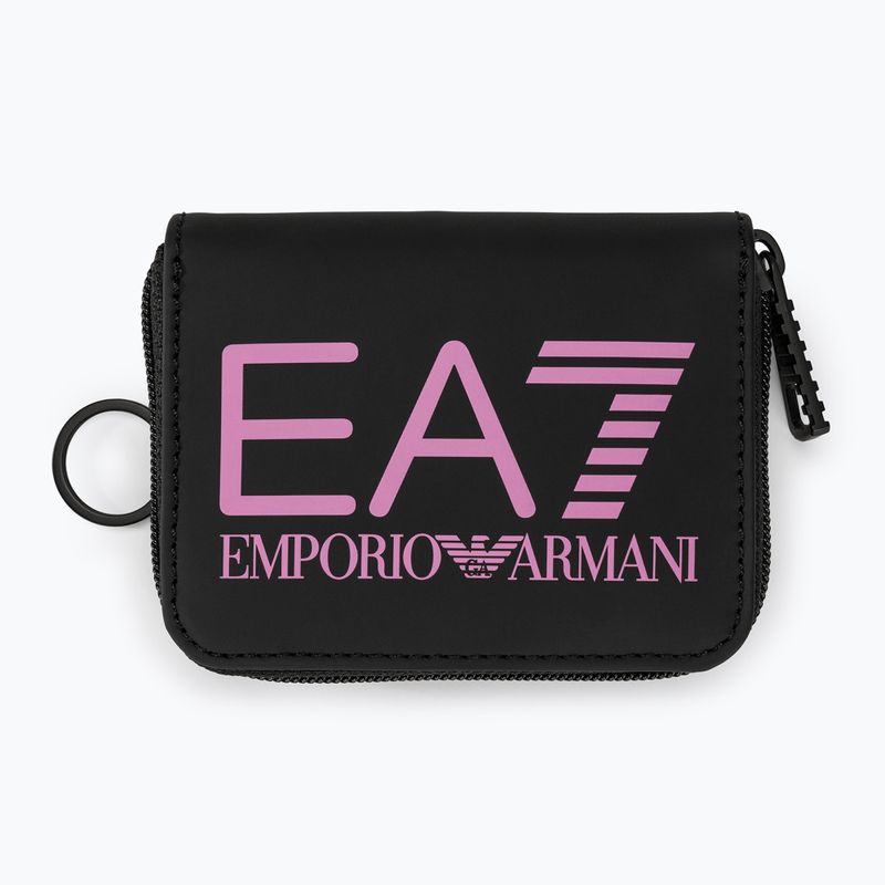 Portafoglio EA7 Emporio Armani Train Zip Around nero/ciclamino 2