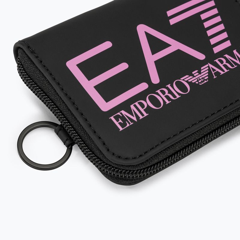 Portafoglio EA7 Emporio Armani Train Zip Around nero/ciclamino 3