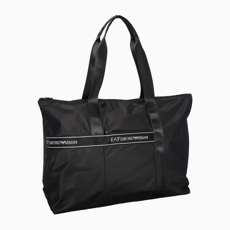 Borsa donna EA7 Emporio Armani Train Logo Tape nero 2
