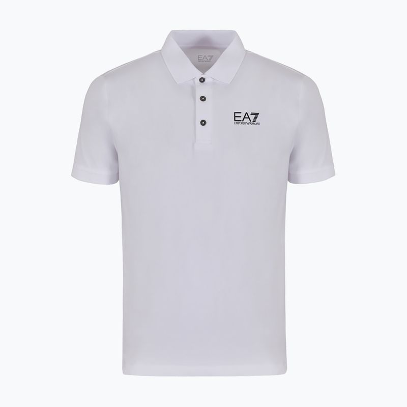 Polo uomo EA7 Emporio Armani Train Visibility bianco