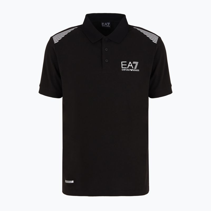 Polo uomo EA7 Emporio Armani Train 7 Lines nero