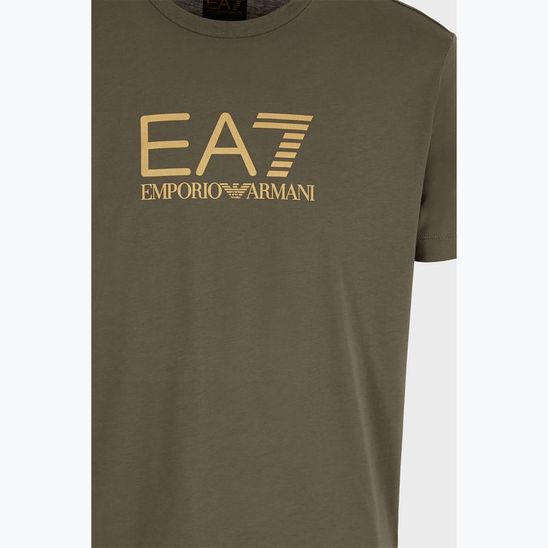 Uomo EA7 Emporio Armani Train Gold Label Tee Pima Big Logo beetle T-shirt 3