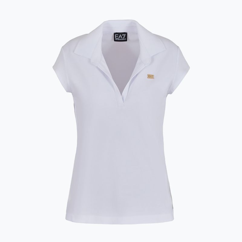 Polo donna EA7 Emporio Armani Train Costa Smeralda bianco