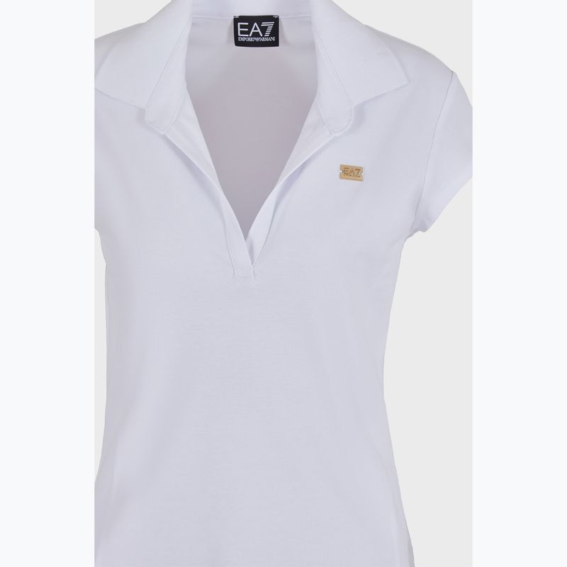 Polo donna EA7 Emporio Armani Train Costa Smeralda bianco 3