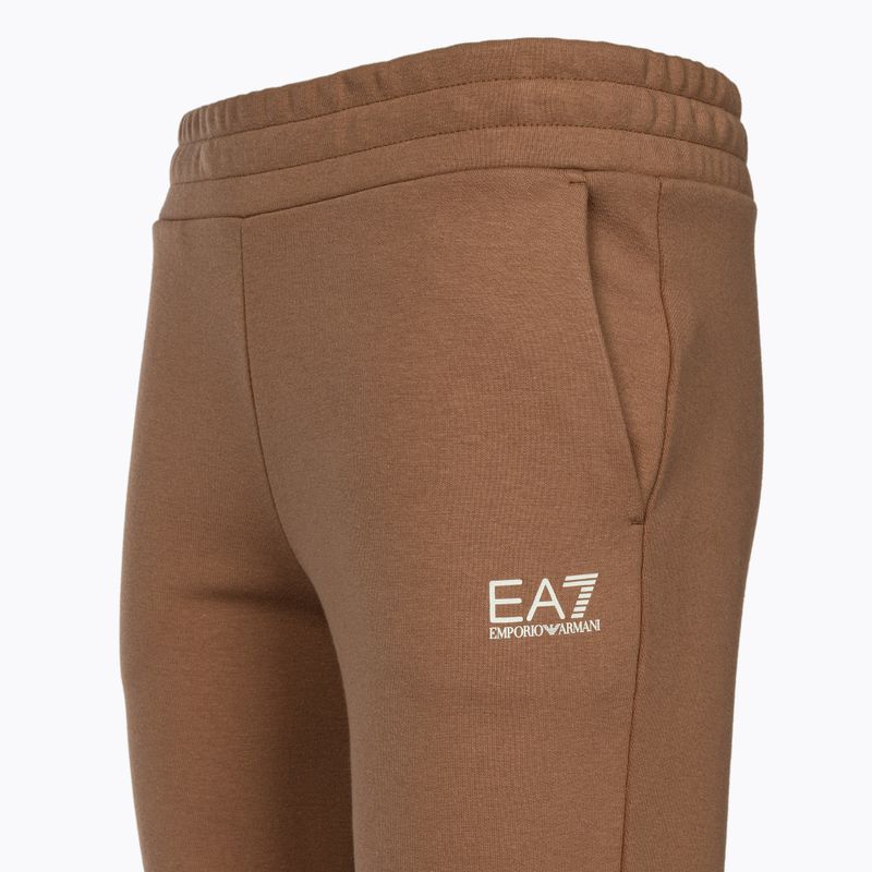 Pantaloni donna EA7 Emporio Armani Train Logo Series Essential tan 3