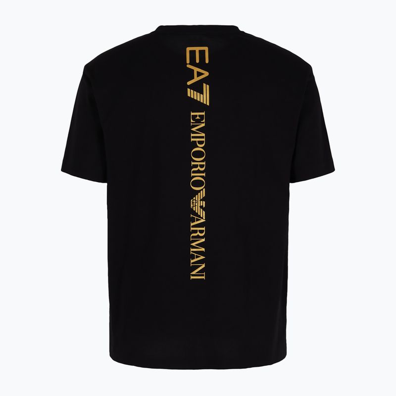 T-shirt da uomo EA7 Emporio Armani Train Series Extended Logo nero 2