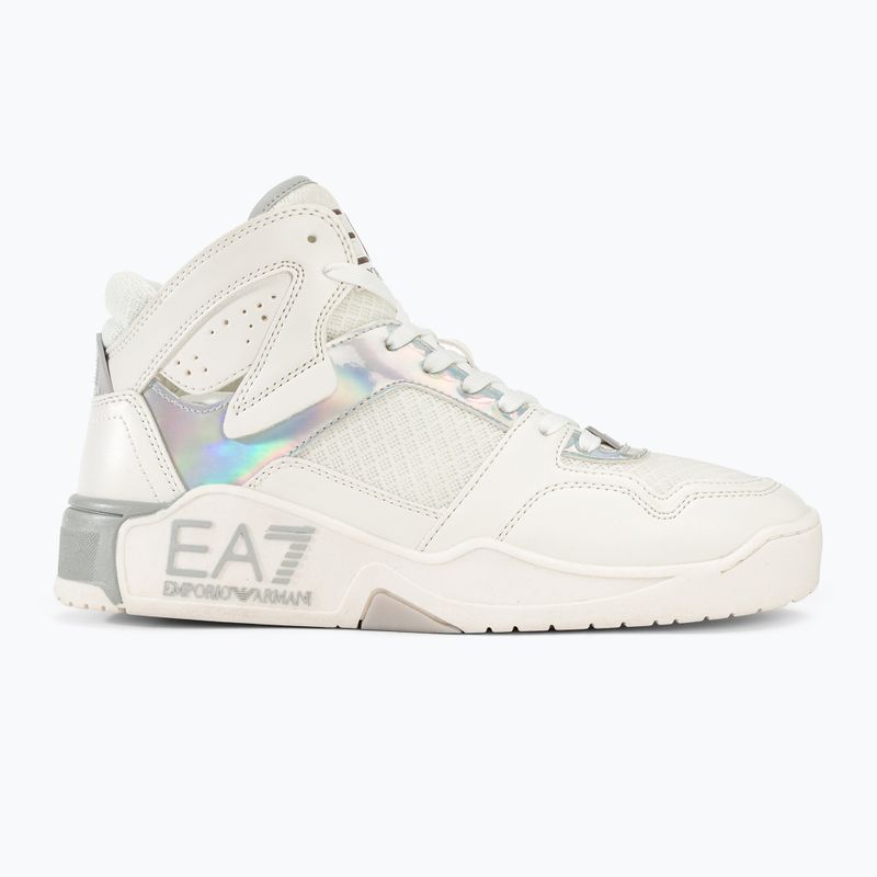 EA7 Emporio Armani Basket Mid bianco/ iridescente 2