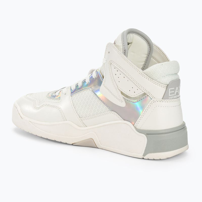 EA7 Emporio Armani Basket Mid bianco/ iridescente 3