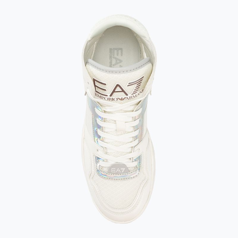 EA7 Emporio Armani Basket Mid bianco/ iridescente 5