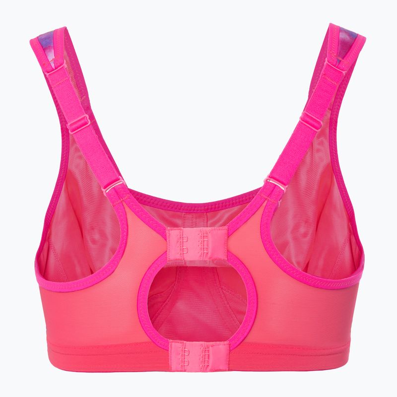 Reggiseno da allenamento Shock Absorber Active Multi rosa/giallo 2