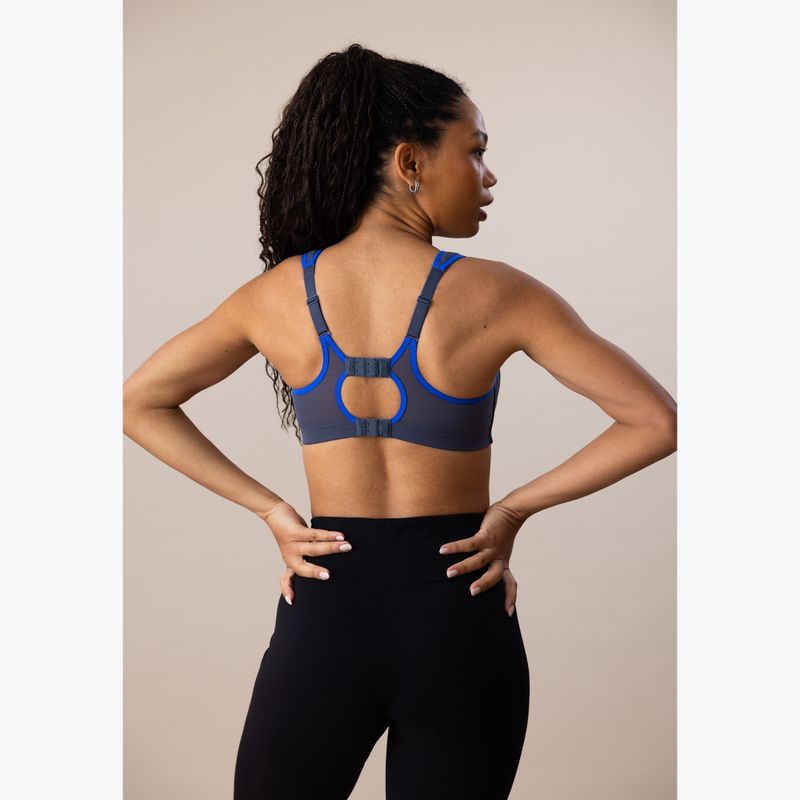 Reggiseno da allenamento Shock Absorber Active Multi blu/grigio scuro 4