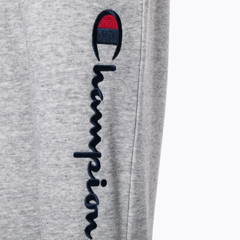 Pantaloni da bambino grigi Champion Legacy con polsino a costine 3